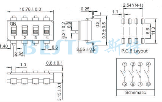 編碼開(kāi)關(guān)LSM70X參考圖紙 編碼開(kāi)關(guān)LSM70X參考圖紙
